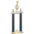 Double Black Carbon Fiber First Place Rugby Trophy