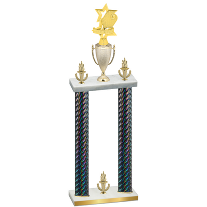 Double Black Carbon Fiber Victory Pickleball Trophy