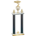 Double Black Carbon Fiber First Place Cars Trophy
