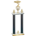 Double Black Carbon Fiber Year Cars Trophy