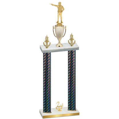 Double Black Carbon Fiber Second Place Shooter Trophy