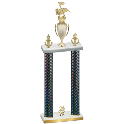 Double Black Carbon Fiber Year Music Trophy