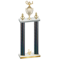 Double Black Carbon Fiber Second Place Academics Trophy