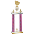 Double Pink Carbon Fiber Victory Tennis Trophy