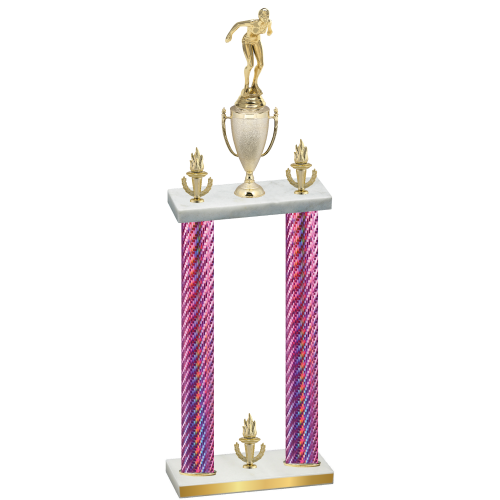 Double Pink Carbon Fiber Victory Tennis Trophy
