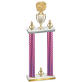 Double Pink Carbon Fiber Victory Cheerleading Trophy