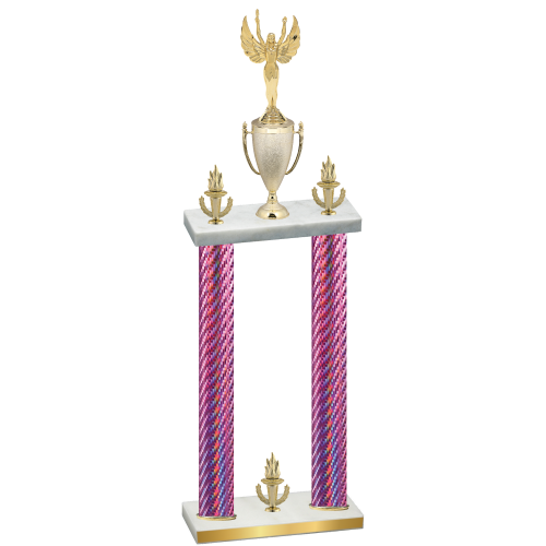 Double Pink Carbon Fiber Victory Victory Trophy