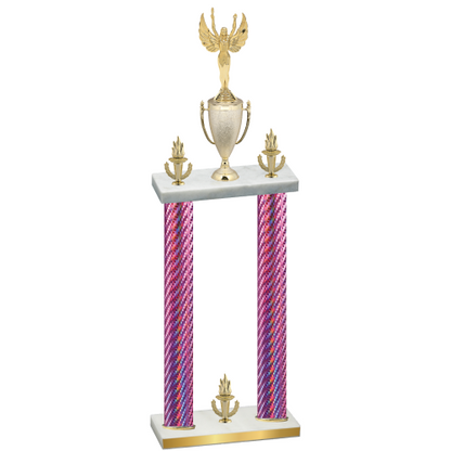 Double Pink Carbon Fiber Victory Victory Trophy