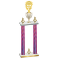 Double Pink Carbon Fiber Victory Pickleball Trophy