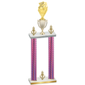 Double Pink Carbon Fiber Victory Pickleball Trophy