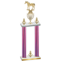 Double Pink Carbon Fiber Victory Horses Trophy