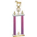 Double Pink Carbon Fiber Year Horses Trophy