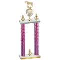 Double Pink Carbon Fiber Victory Horses Trophy