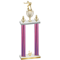 Double Pink Carbon Fiber Second Place Shooter Trophy