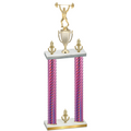 Double Pink Carbon Fiber Victory Weights Trophy