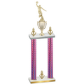 Double Pink Carbon Fiber Victory Basketball Trophy