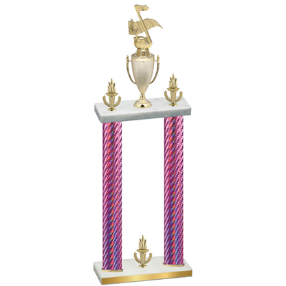 Double Pink Carbon Fiber Victory Music Trophy