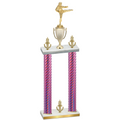 Double Pink Carbon Fiber Victory Karate Trophy