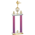 Double Pink Carbon Fiber Year Karate Trophy