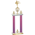 Double Pink Carbon Fiber Victory Karate Trophy