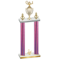 Double Pink Carbon Fiber Second Place Academics Trophy