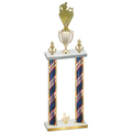 Double Flag USA Third Place Rugby Trophy