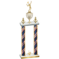 Double Flag USA First Place Tennis Trophy