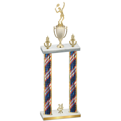 Double Flag USA Year Tennis Trophy