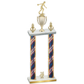 Double Flag USA Year Bowling Trophy