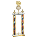 Double Flag USA Year Bowling Trophy