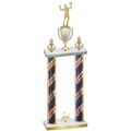 Double Flag USA Second Place Volleyball Trophy