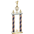 Double Flag USA Fourth Place Swimming Trophy