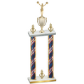 Double Flag USA Victory Cheerleading Trophy