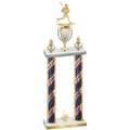 Double Flag USA First Place Lacrosse Trophy