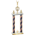 Double Flag USA Third Place Victory Trophy
