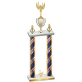Double Flag USA Third Place Victory Trophy
