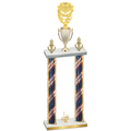Double Flag USA First Place Pickleball Trophy