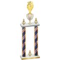 Double Flag USA Victory Pickleball Trophy
