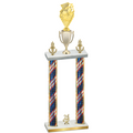 Double Flag USA Year Pickleball Trophy