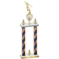 Double Flag USA Victory Basketball Trophy