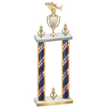 Double Flag USA Victory Fishing Trophy