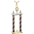 Double Flag USA First Place Weights Trophy