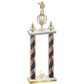 Double Flag USA Second Place Holiday Trophy