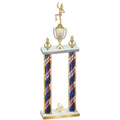 Double Flag USA Fourth Place Majorette Trophy