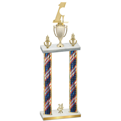 Double Flag USA Year Golf Trophy
