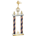 Double Flag USA Third Place Karate Trophy