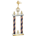 Double Flag USA Victory Karate Trophy