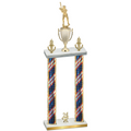 Double Flag USA Year Baseball Trophy
