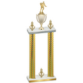 Double Gold Carbon Fiber Victory Rugby Trophy