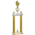 Double Gold Carbon Fiber Victory Rugby Trophy